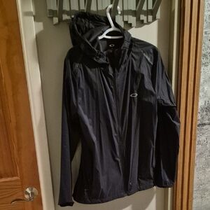 Oakley Mens Black Windbreaker Jacket